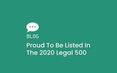 Proud to be listed in the 2020 Legal 500