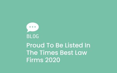 Proud to be Listed in The Times Best Law Firms 2020