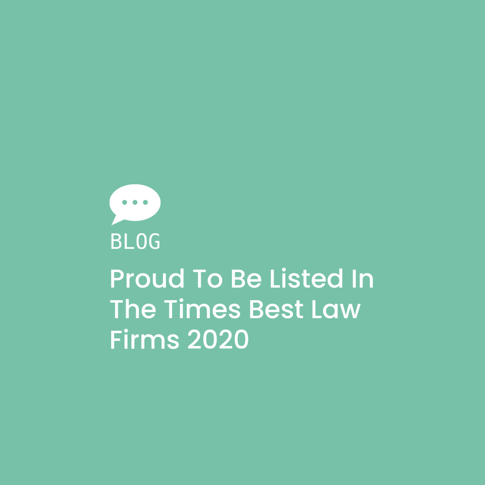 Proud to be Listed in The Times Best Law Firms 2020 Consilia Legal