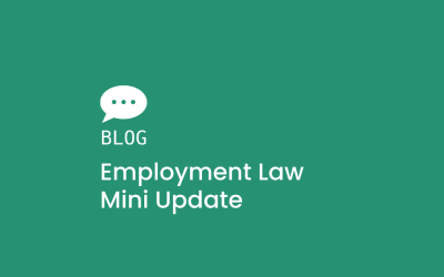 Employment Law Mini Update