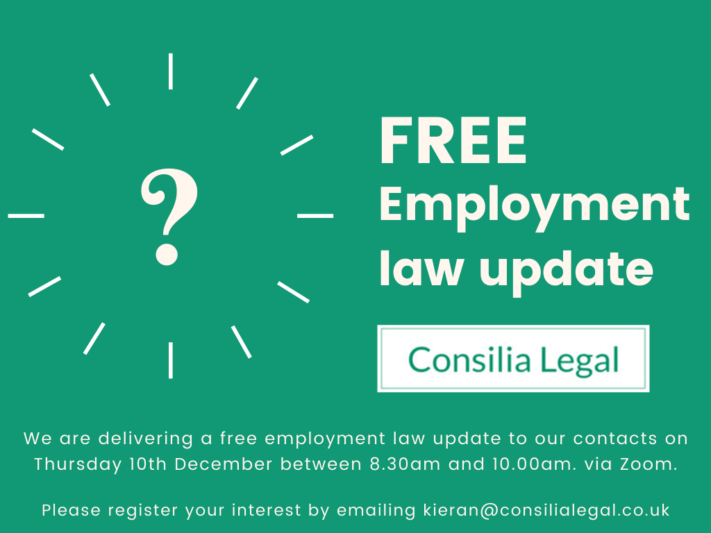 Free Employment Law Update Thursday 10th December