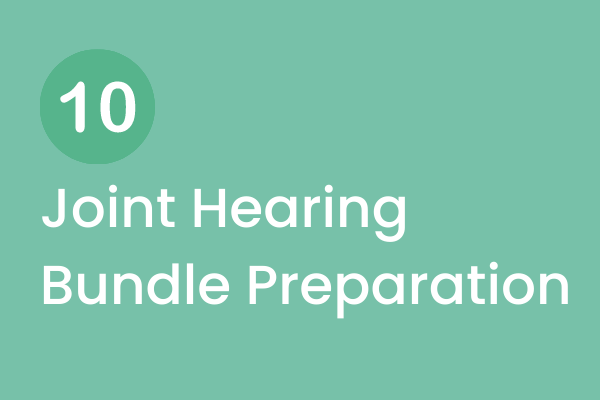 Joint hearing bundle preparation