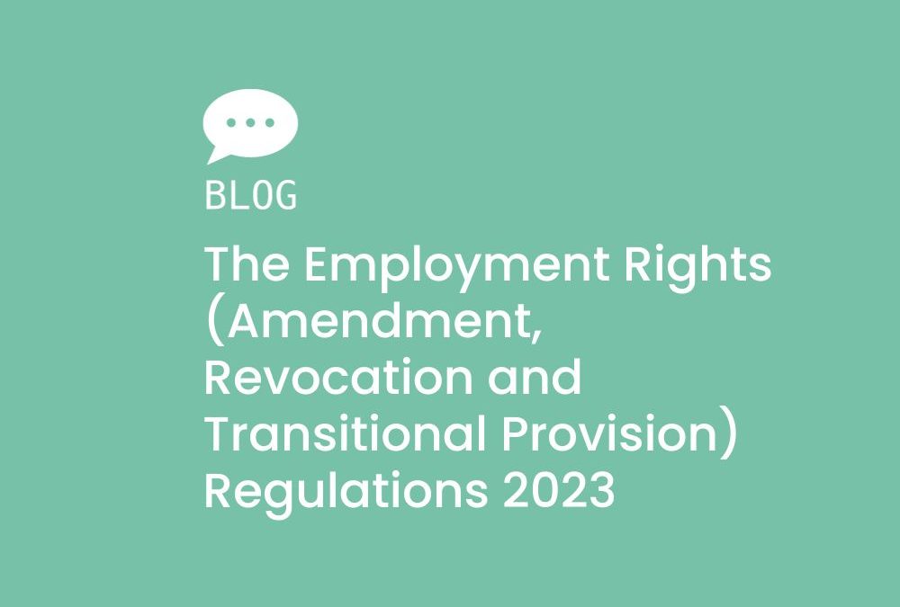 The Employment Rights (Amendment, Revocation and Transitional Provision) Regulations 2023